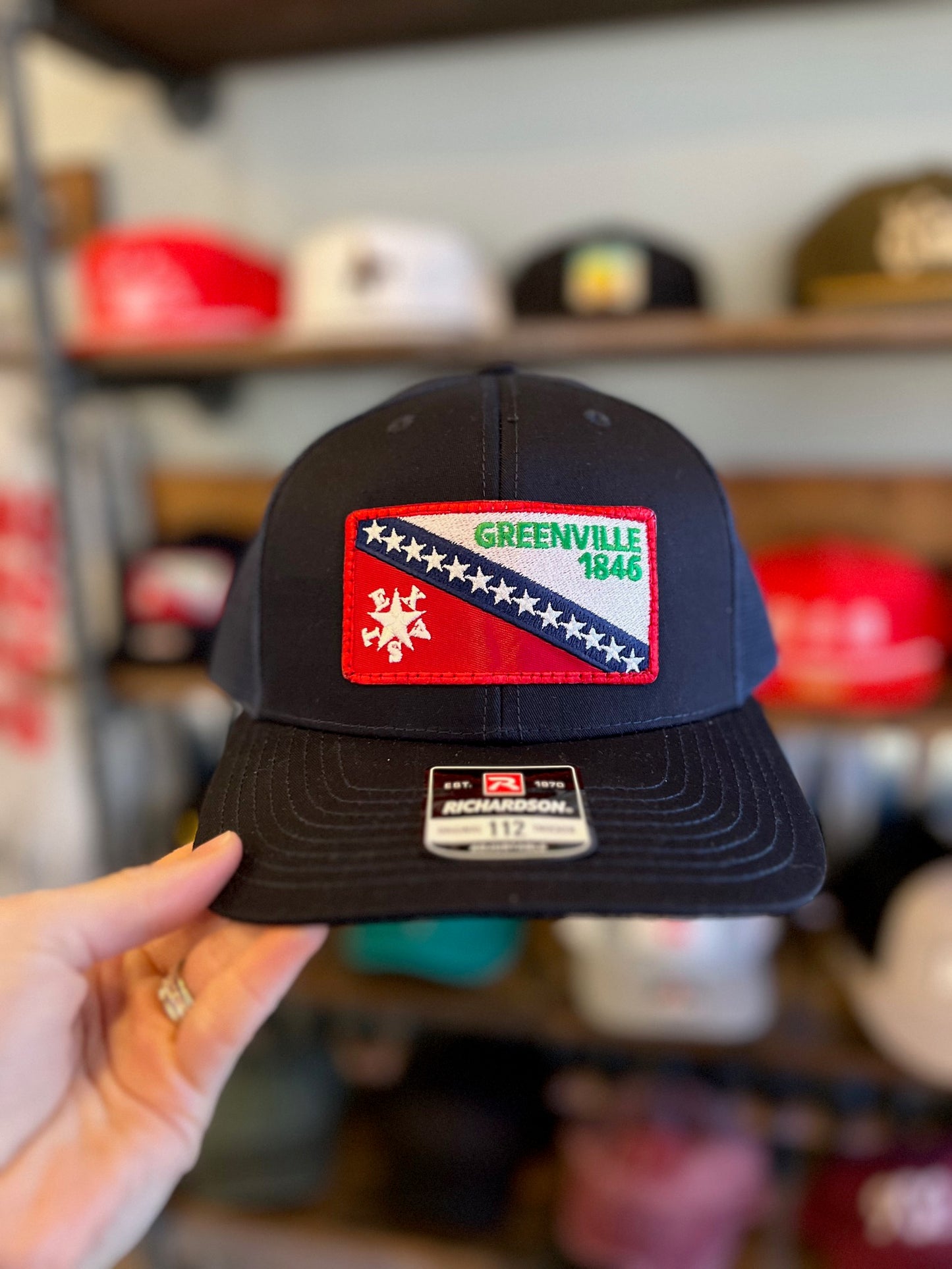 Greenville Flag Patch Hat - Navy