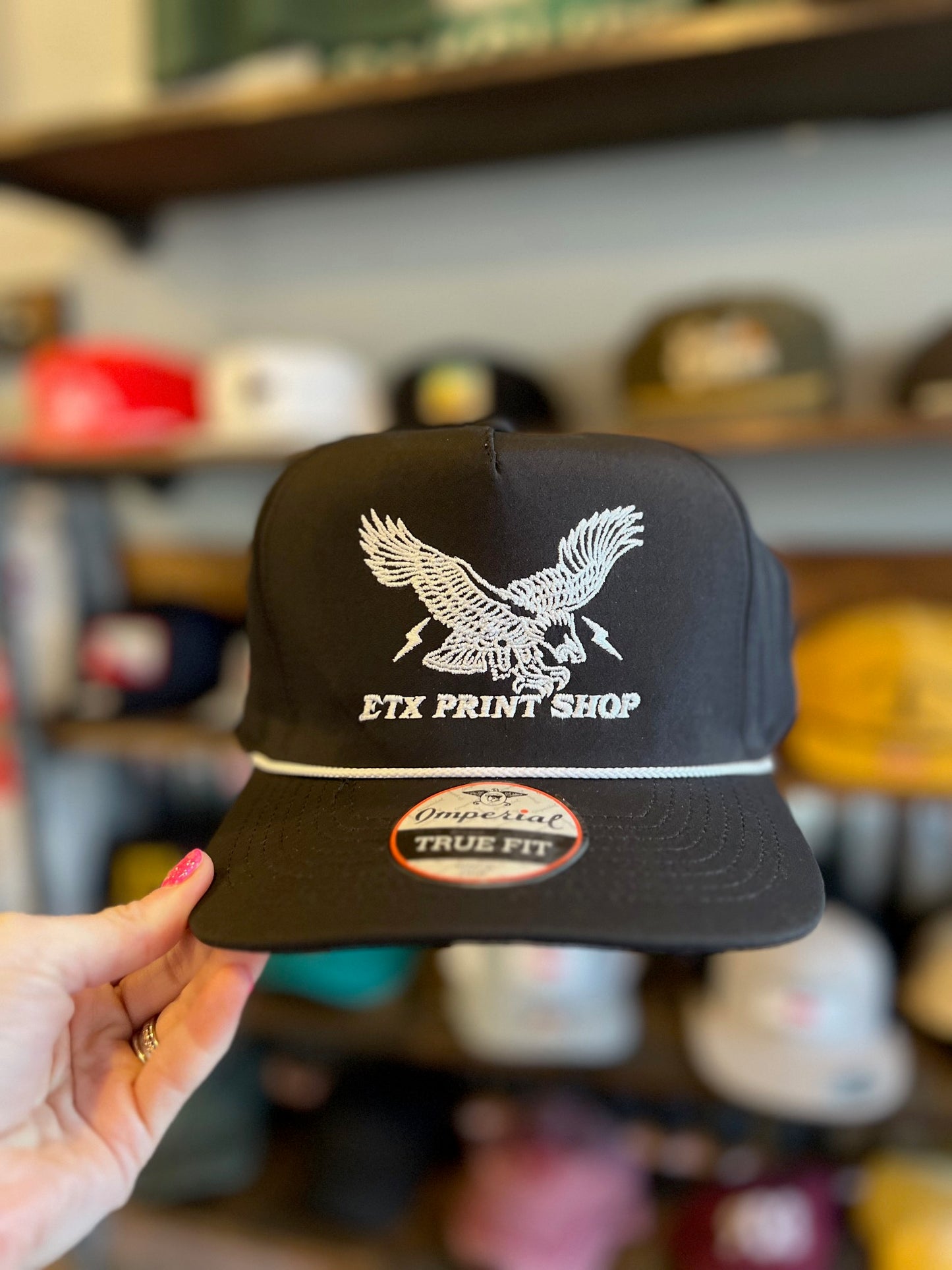 ETPS Eagle - Black/White Hat