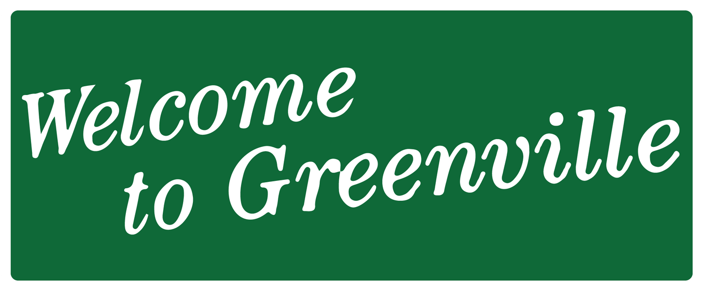 Welcome to Greenville Sticker