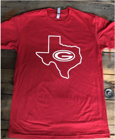 G Outlined with Texas Tee