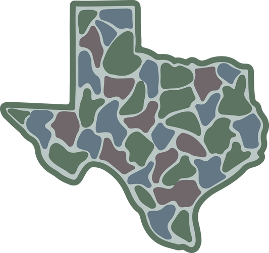 Texas Camo Sticker