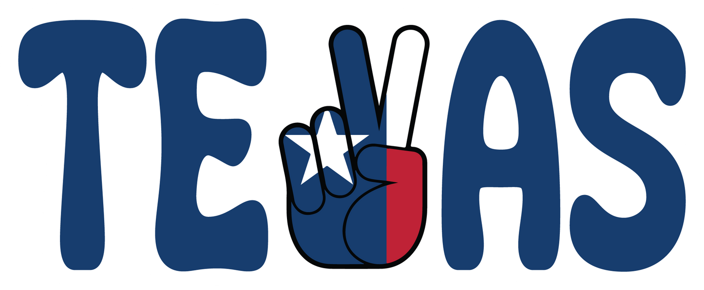 Texas Peace Sticker