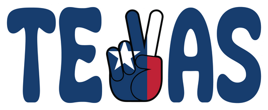 Texas Peace Sticker