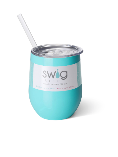 Swig Wine Cup 12oz Ocean Blue