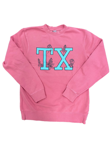 TX with Flowers - Sweatshirt