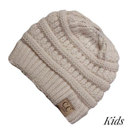 Kids CC Beanie Messy Bun(more colors available)