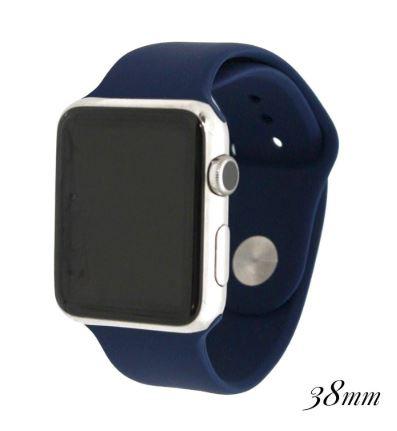 Blue Silicone Watch Band