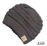 Kids CC Beanie Messy Bun(more colors available)