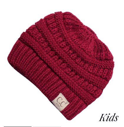 Kids CC Beanie Messy Bun(more colors available)