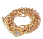 Rose Gold Chain Stackable Bracelet