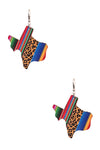 Serape/Leopard Texas Earrings