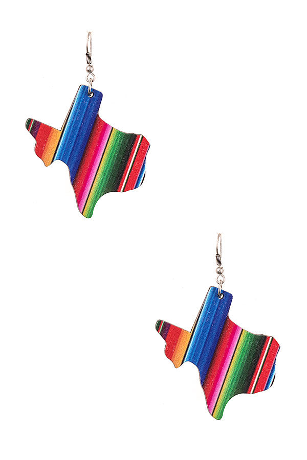 Serape Texas Earrings