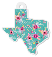 Texas Floral Keychain