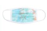 Tie Dyed Teal/Peach Mask